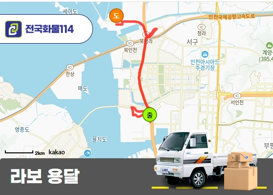 라보 용달 쿠팡 납품 비용 안내 서비스